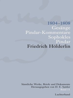 cover image of Sämtliche Werke, Briefe und Dokumente. Band 11